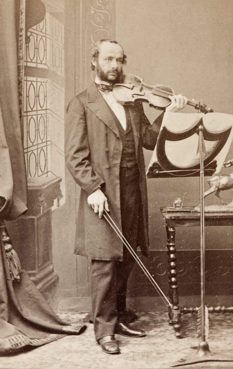 Portræt af Henri Vieuxtemps af Unknown photographer