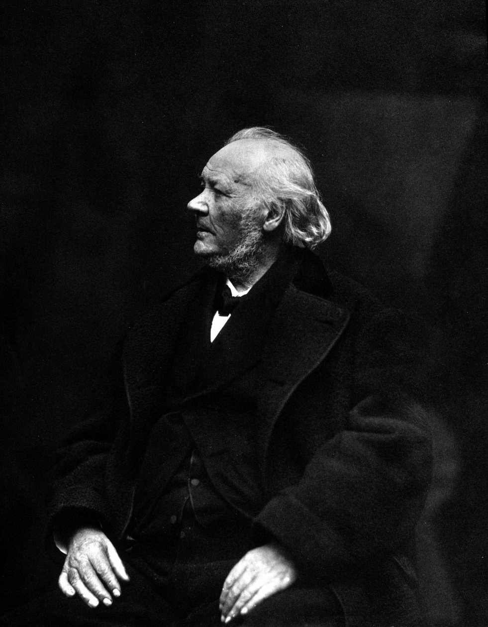 Portræt af Honore Daumier, fransk tegneserieskaber, litograf, maler og billedhugger (1808-1879). 1800-tals fotografi. af Unknown photographer