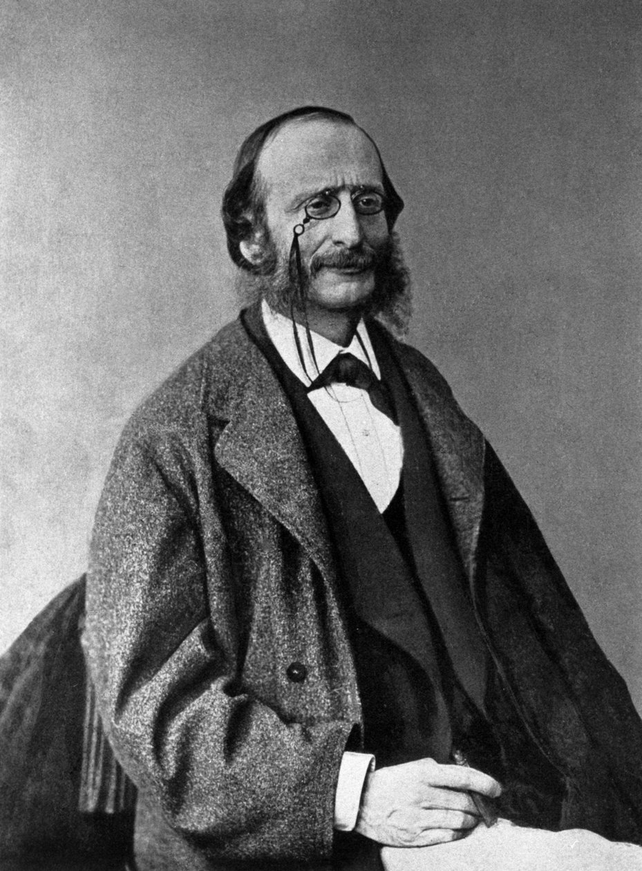 Portræt af Jacques Offenbach (1819-1880), tysk komponist, naturalisere fransk. af Unknown photographer