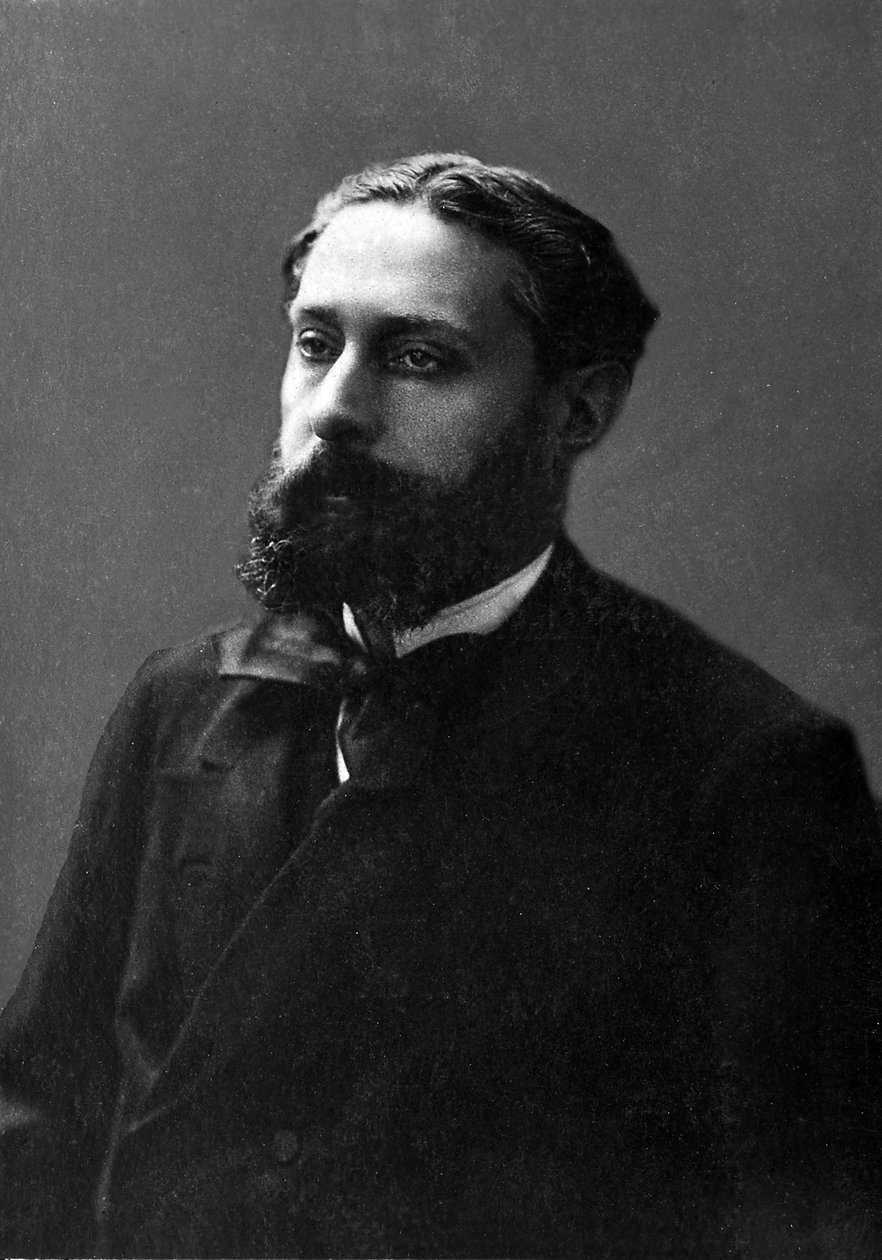 Portræt af Jose Maria (Jose-Maria) af Heredia (1842-1905), fransk digter af cubansk oprindelse. af Unknown photographer
