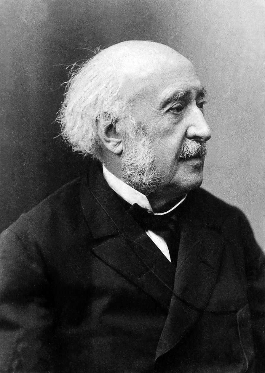 Portræt af Jules Francois Simon Suisse dit Jules Simon (1814-1896), fransk politiker. af Unknown photographer