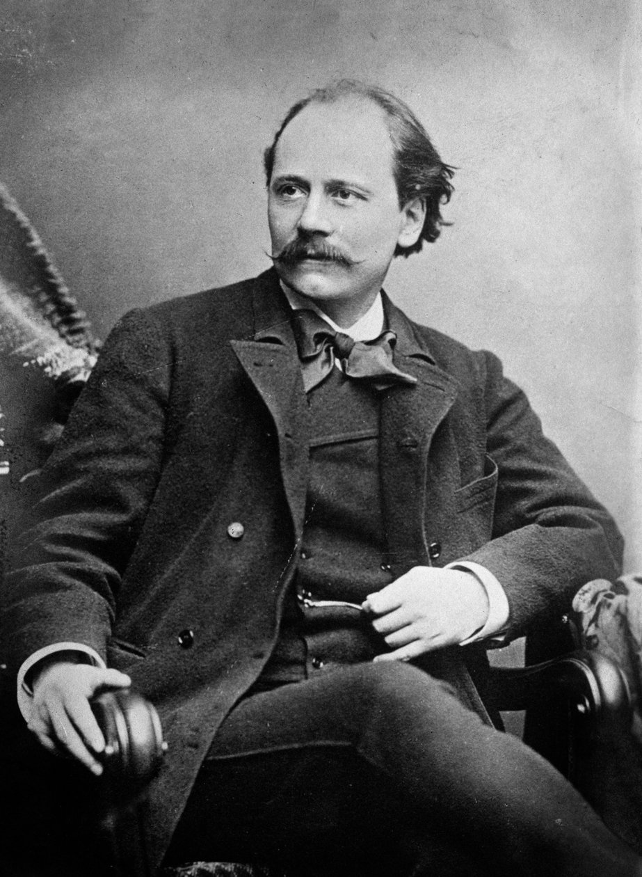 Portræt af Jules Massenet (s/h foto) af Unknown photographer