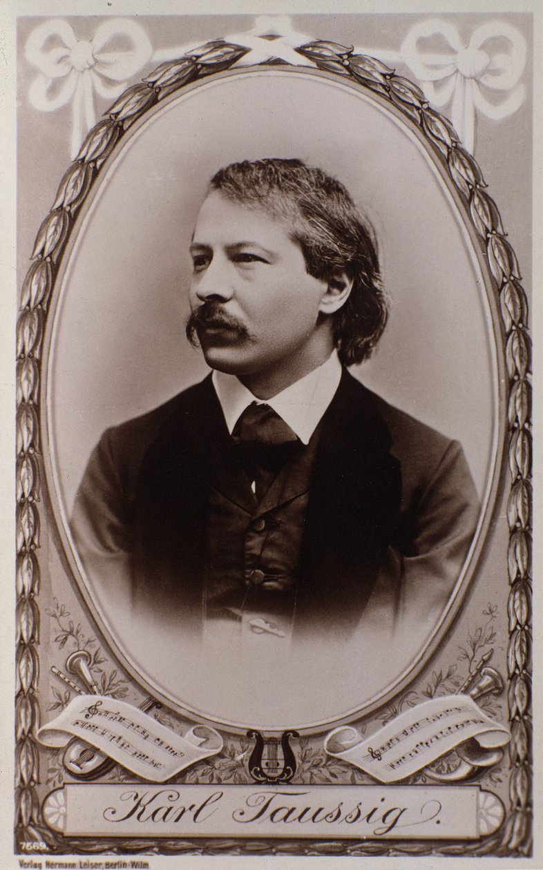 Portræt af Karl Taussig (gravering efter foto) af Unknown photographer