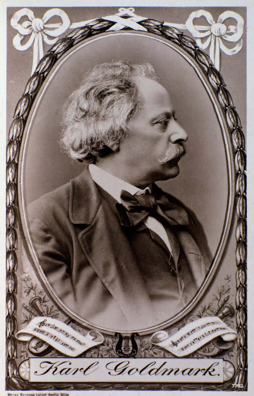Portræt af Karoly Goldmark (eller Karl) (1830-1915) ungarsk komponist Fotografi. 19. århundrede. Bologna, civico Museo Museo af Unknown photographer