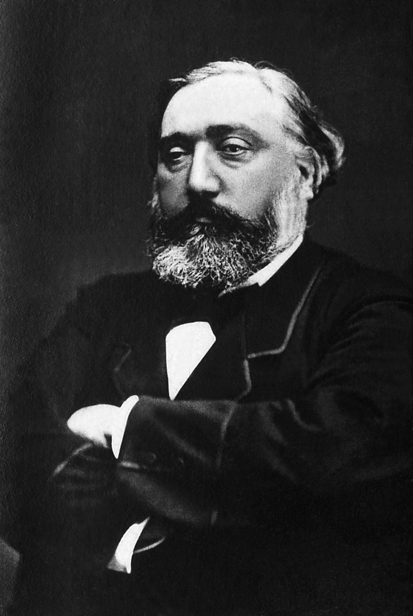 Portræt af Leon Gambetta (1838-1882), fransk advokat og politiker. af Unknown photographer