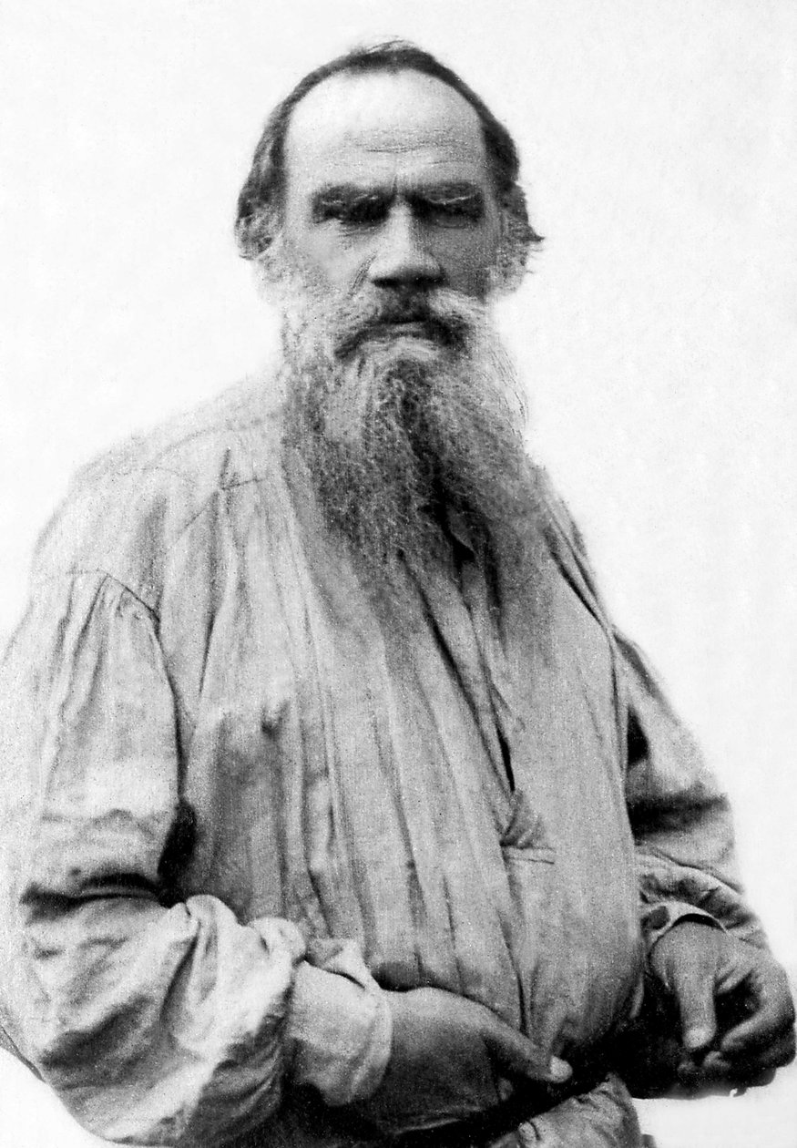 Portræt af Leo Tolstoj (1828-1910), russisk forfatter. af Unknown photographer