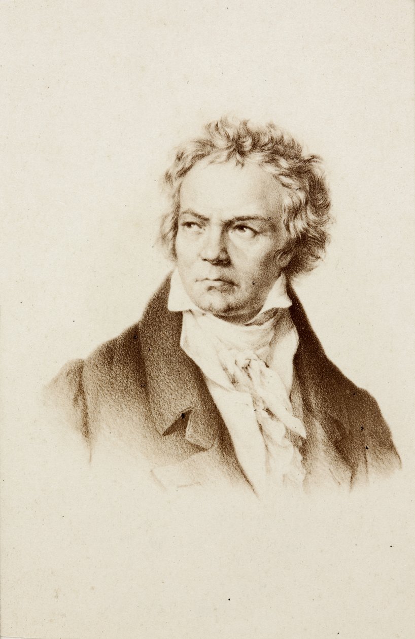 Portræt af Ludwig van Beethoven af Unknown photographer