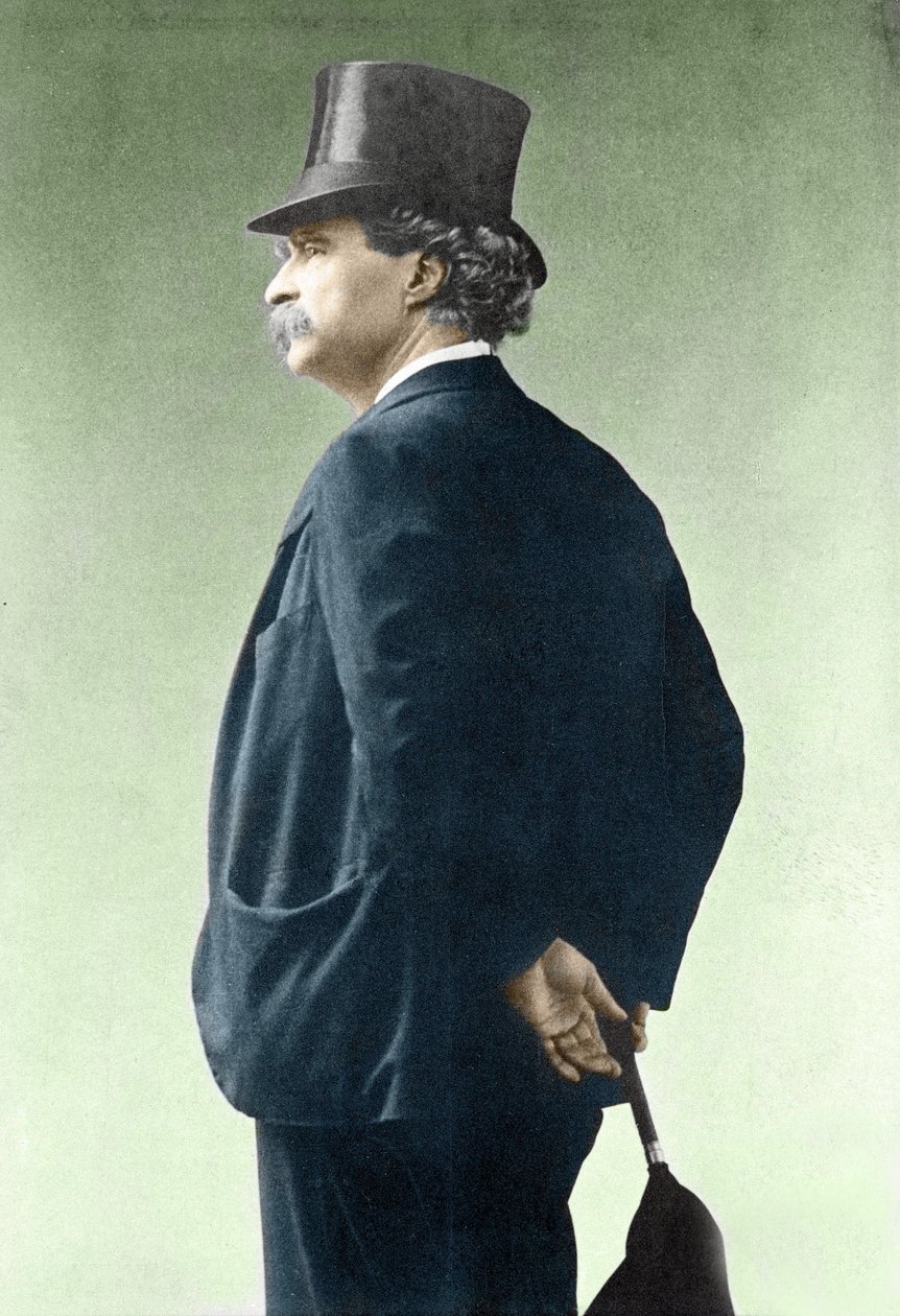Portræt af Mark Twain (1835-1910) af Unknown photographer