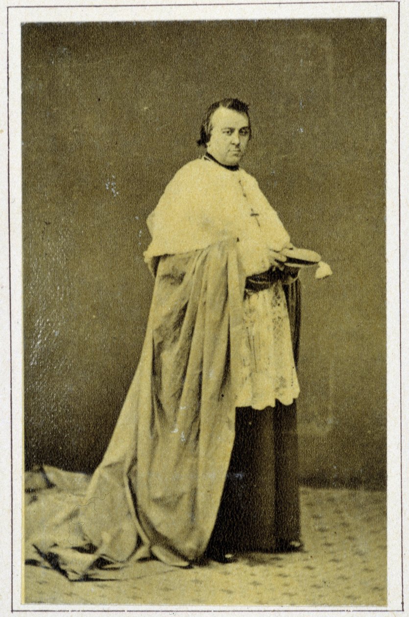 Portræt af Monseigneur Lavigerie (1825 - 1892) i 1869 af Unknown photographer