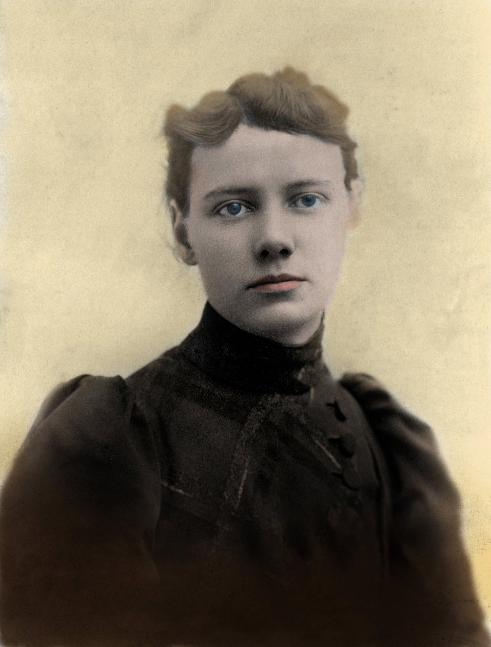 Portræt af Nellie Bly (Elizabeth Jane Cochrane) 1864-1922 amerikansk journalist af Unknown photographer