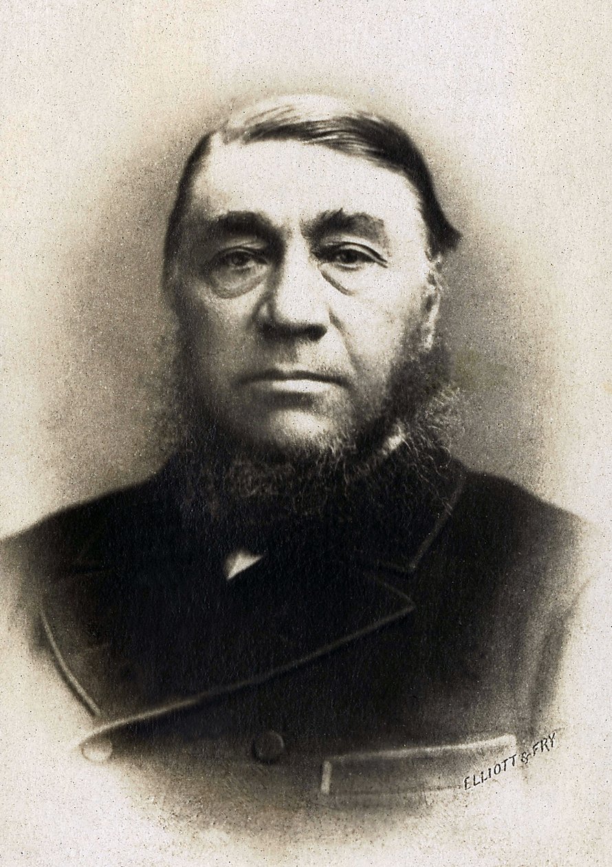 Portræt af Paul Kruger (1825-1904), tidligere præsident for Transvaal-republikken i Sydafrika. af Unknown photographer