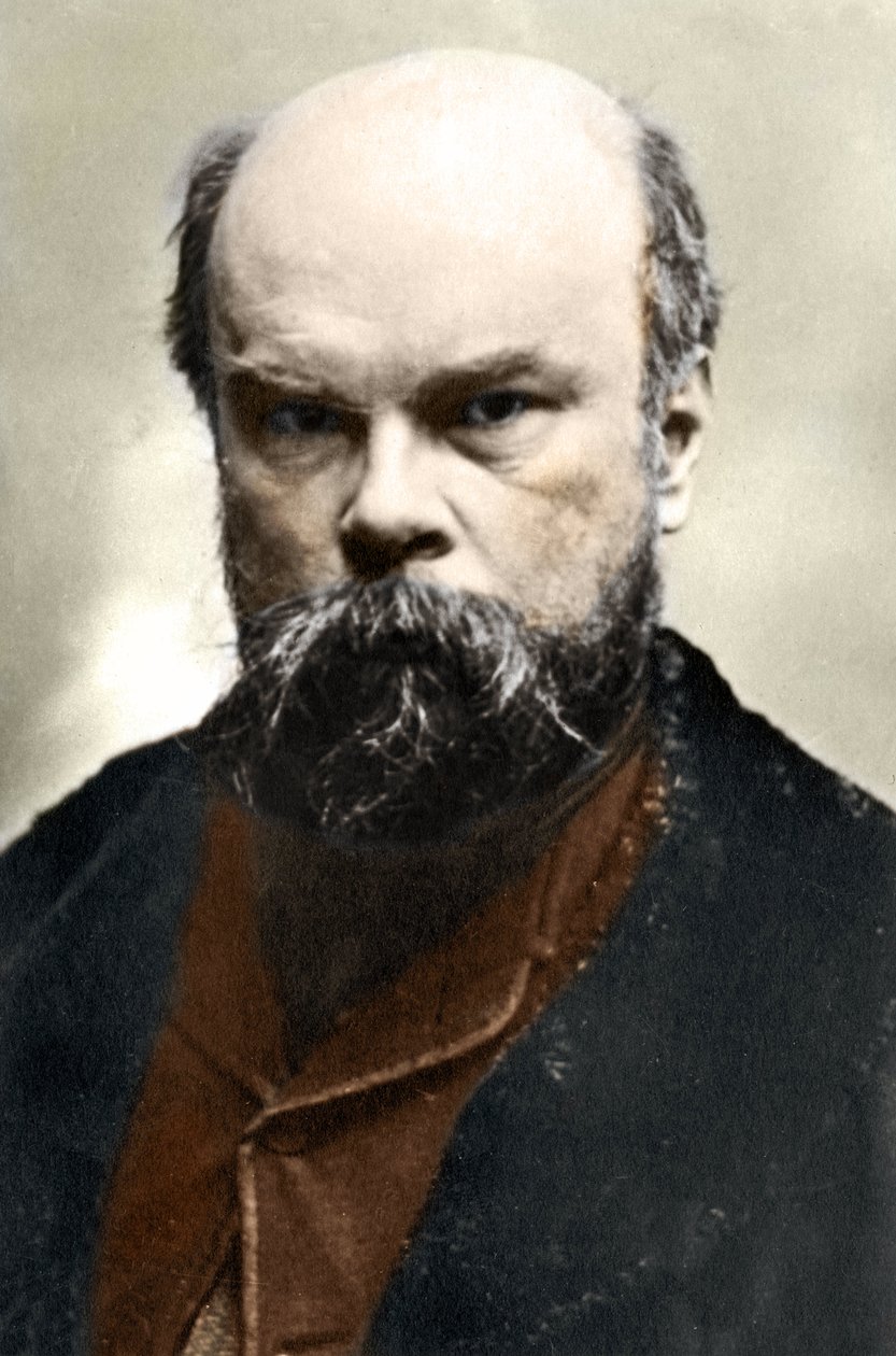 Portræt af Paul Verlaine (1844-1896), fransk digter. af Unknown photographer