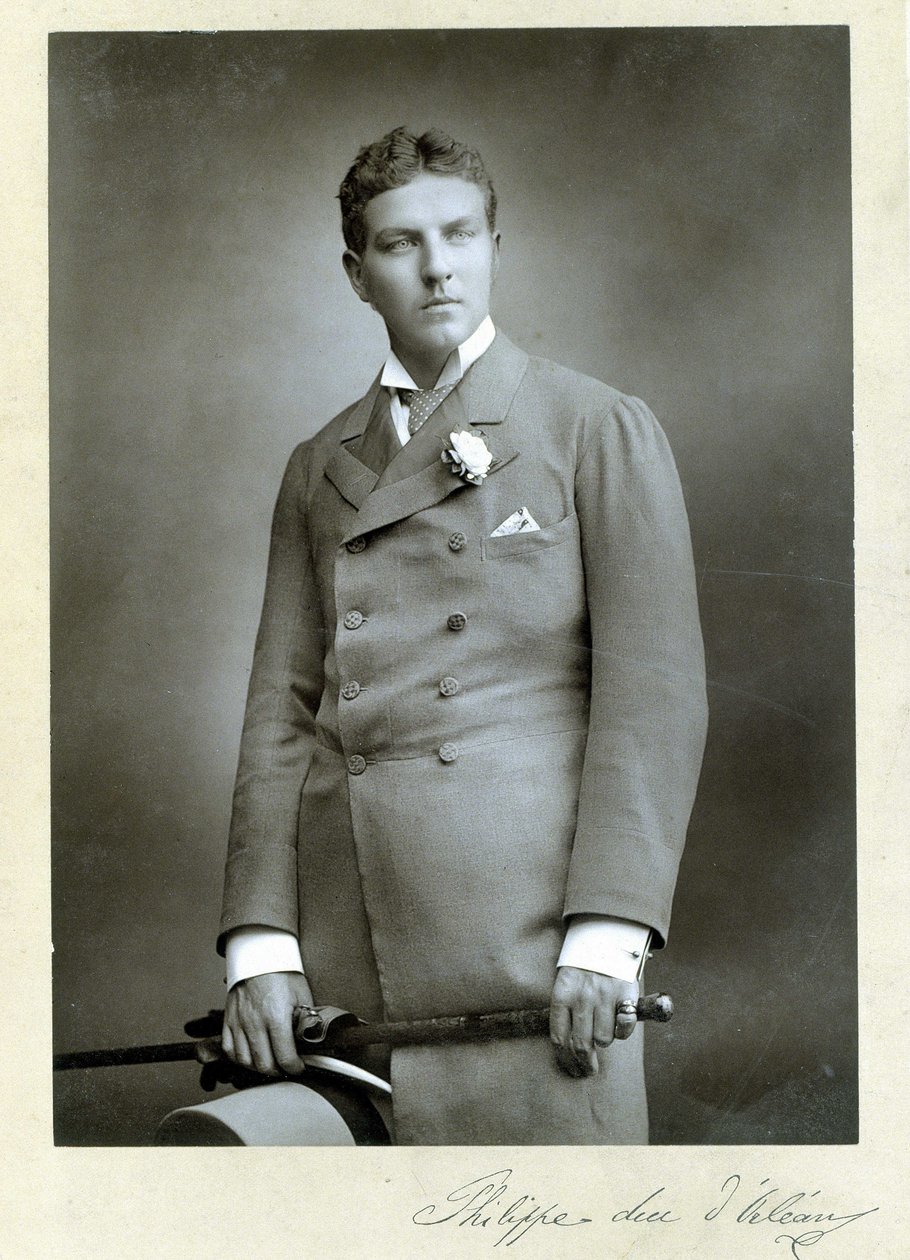 Portræt af Philippe, hertug af Orleans (1869 - 1926), ung mand. af Unknown photographer