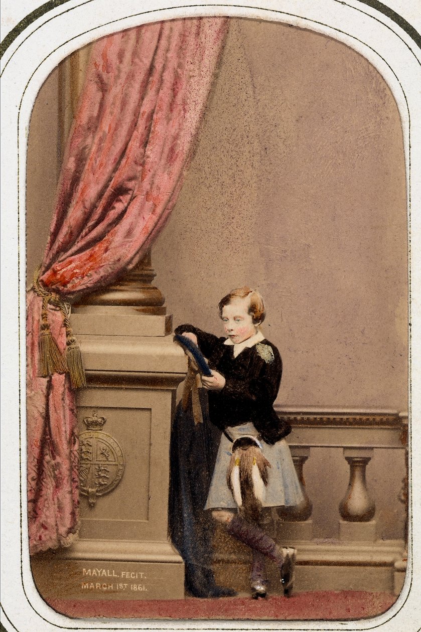 Portræt af prins Leopold af England, hertug af Albany af Unknown photographer