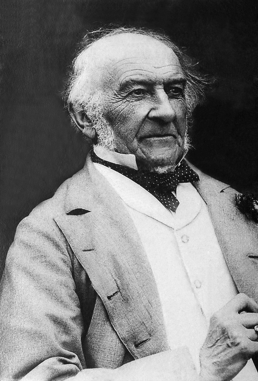 Portræt af William Ewart Gladstone (1809-1898), britisk premierminister og politiker. af Unknown photographer