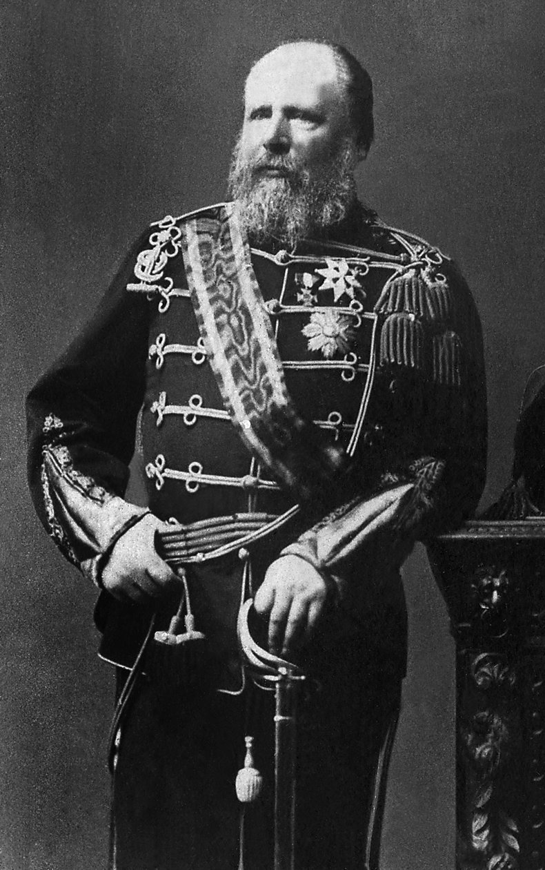 Portræt af Vilhelm III (1817-1890), Prins af Orange-Nassau, storhertug af Luxembourg og konge af Holland fra 1849 til 1890. af Unknown photographer