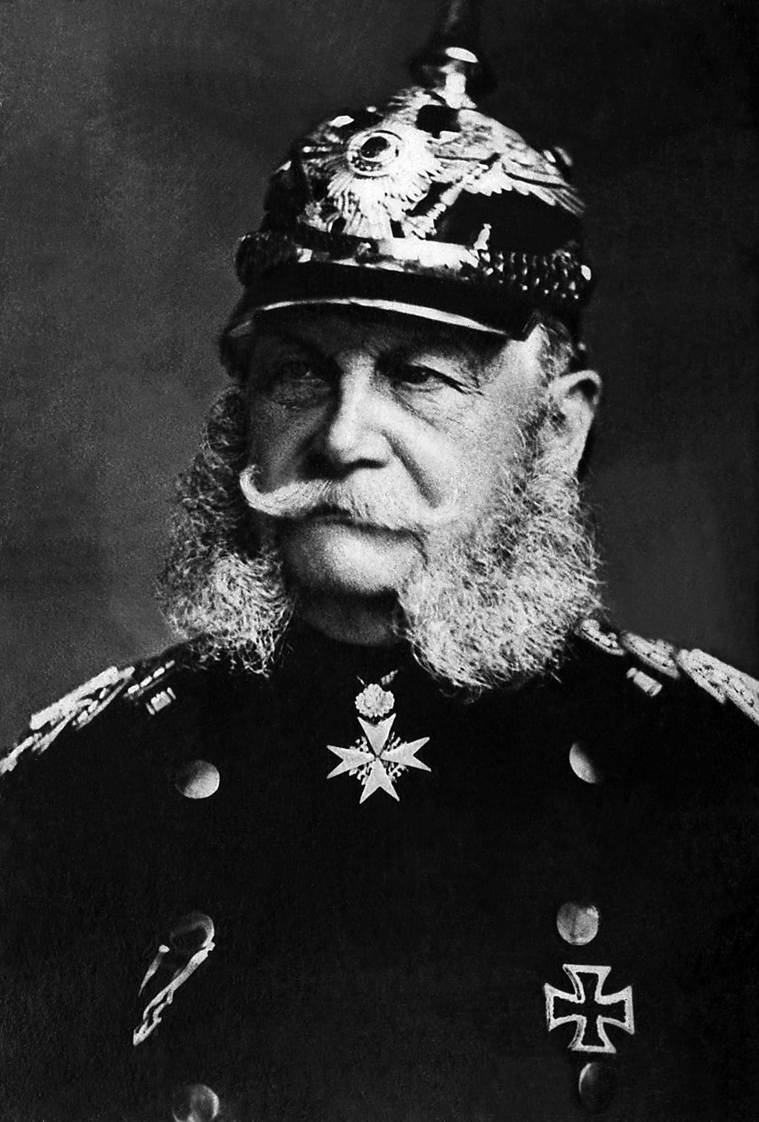 Portræt af Vilhelm I (1797-1888), konge af Preussen fra 1861 til 1888, han blev kejser af Tyskland fra 1871 til 1888. af Unknown photographer