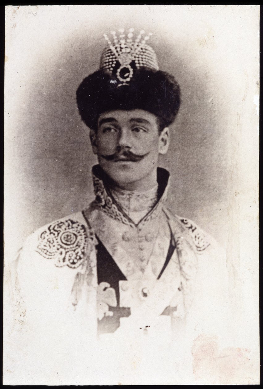 Portræt af Youssoupov, slutningen af det 19. århundrede af Unknown photographer