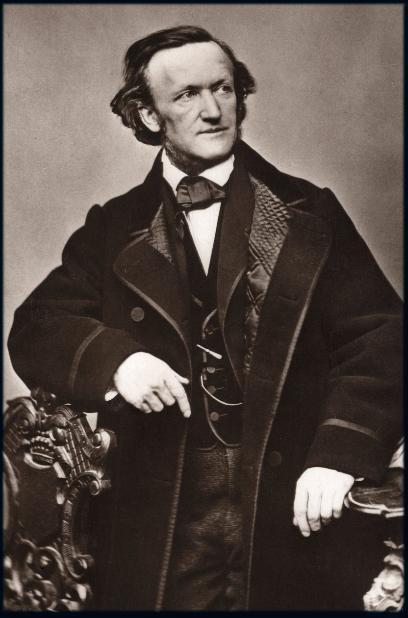 Portræt af komponist Richard Wagner (1813-1883) - Portræt af Richard Wagner (1813-1883), tysk komponist. af Unknown photographer