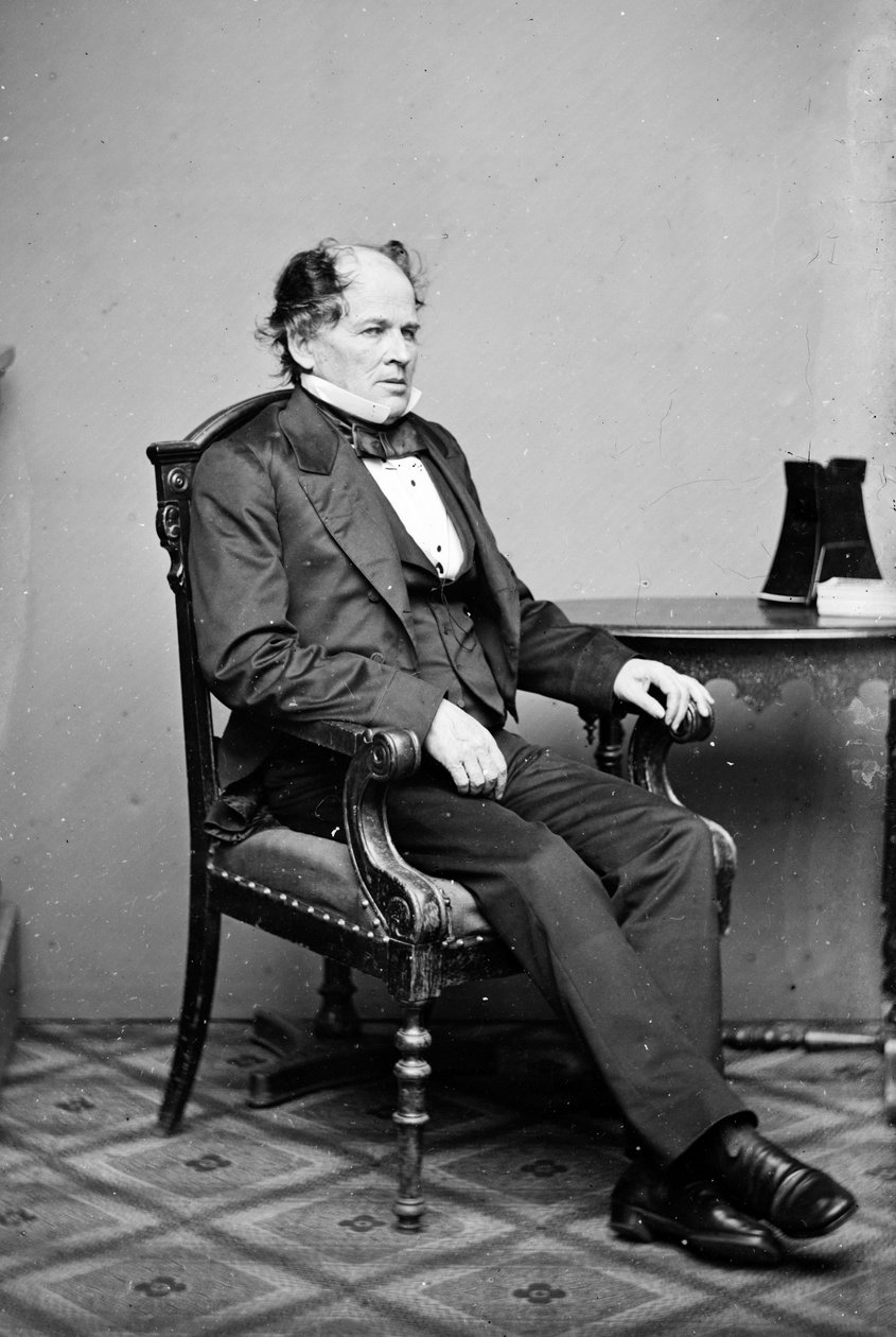 Portræt af den amerikanske meteorolog og oceanograf Matthew Fontaine Maury (1806-1873) År 1860 af Unknown photographer