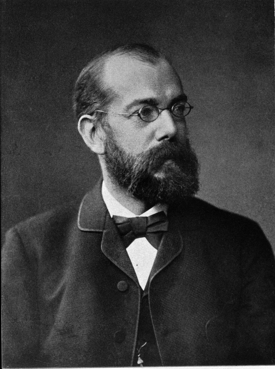 Portræt af den tyske læge Robert Koch (1843-1910). af Unknown photographer