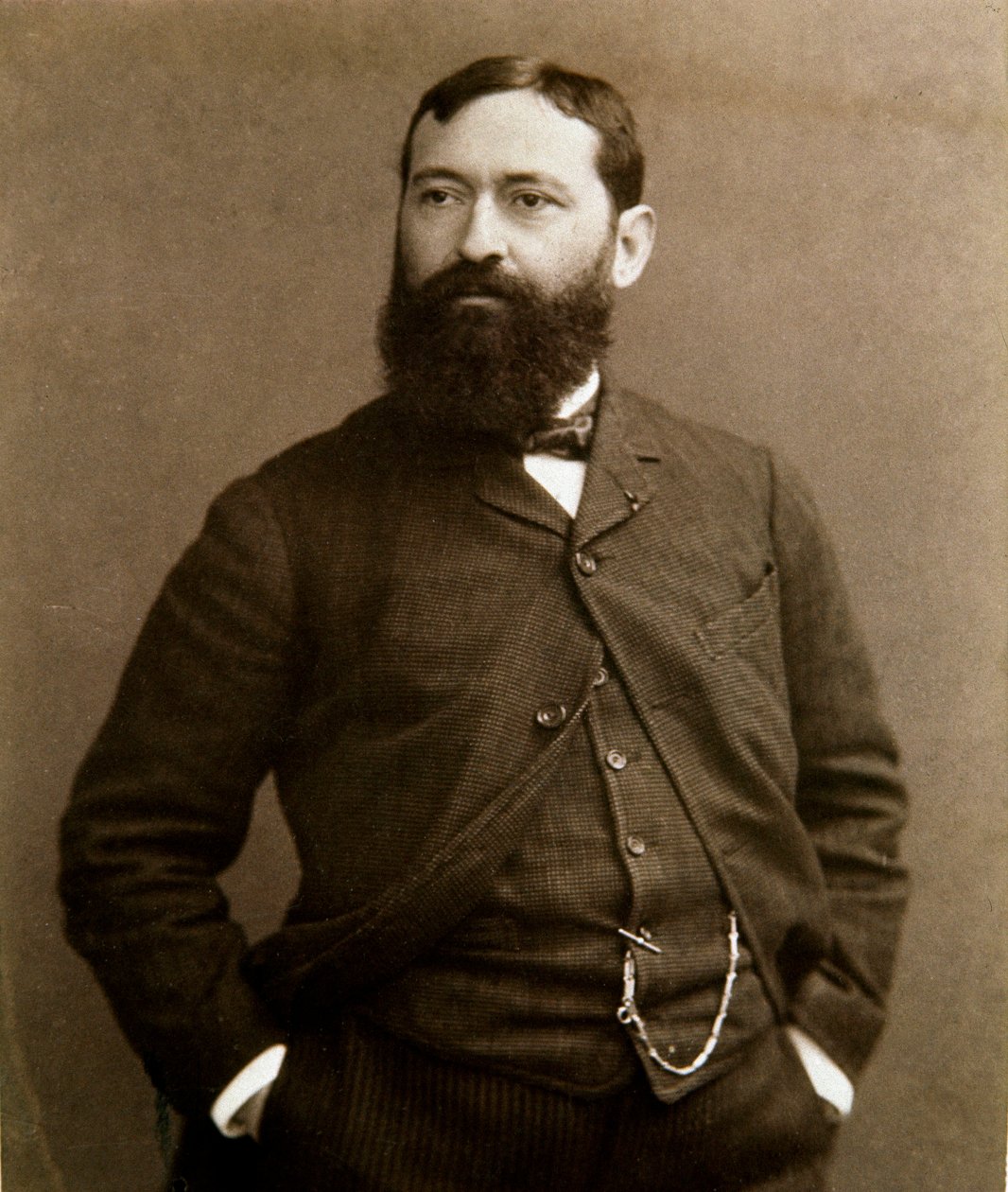 Portræt af den italienske maler Giuseppe De Nittis (1846-1884) Fotografi af Unknown photographer