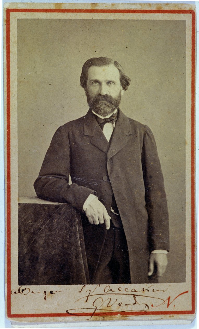 Portræt af komponisten Giuseppe Verdi (1813 - 1901). 1840