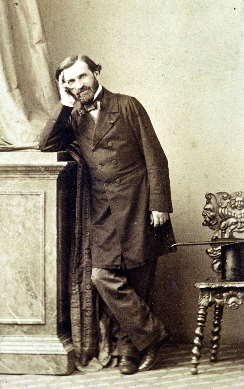 Portræt af komponisten Giuseppe Verdi (1813 - 1901). 1840