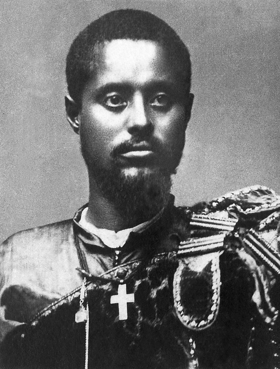 Ras Makonnen (Mekonnen Welde Mikael) (Abba Qagnew) (1852-1906)), Ras af Abessinien (Etiopien), øverstkommanderende for den etiopiske hær, vicekonge i Harar i af Unknown photographer