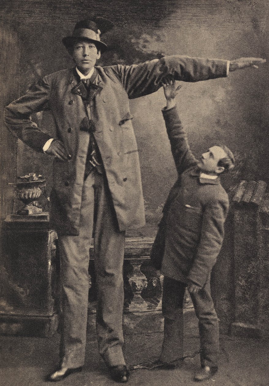Monstrene, kæmpen. Fotografi, slutningen af det 19. århundrede, Paris. af Unknown photographer