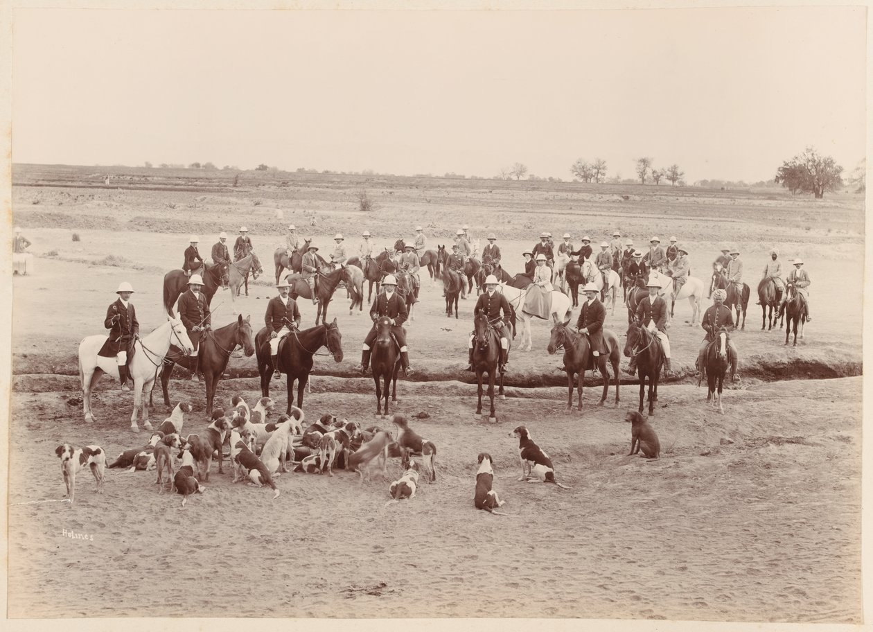 The Peshawar Vale Hunt, 1896dani af Unknown photographer