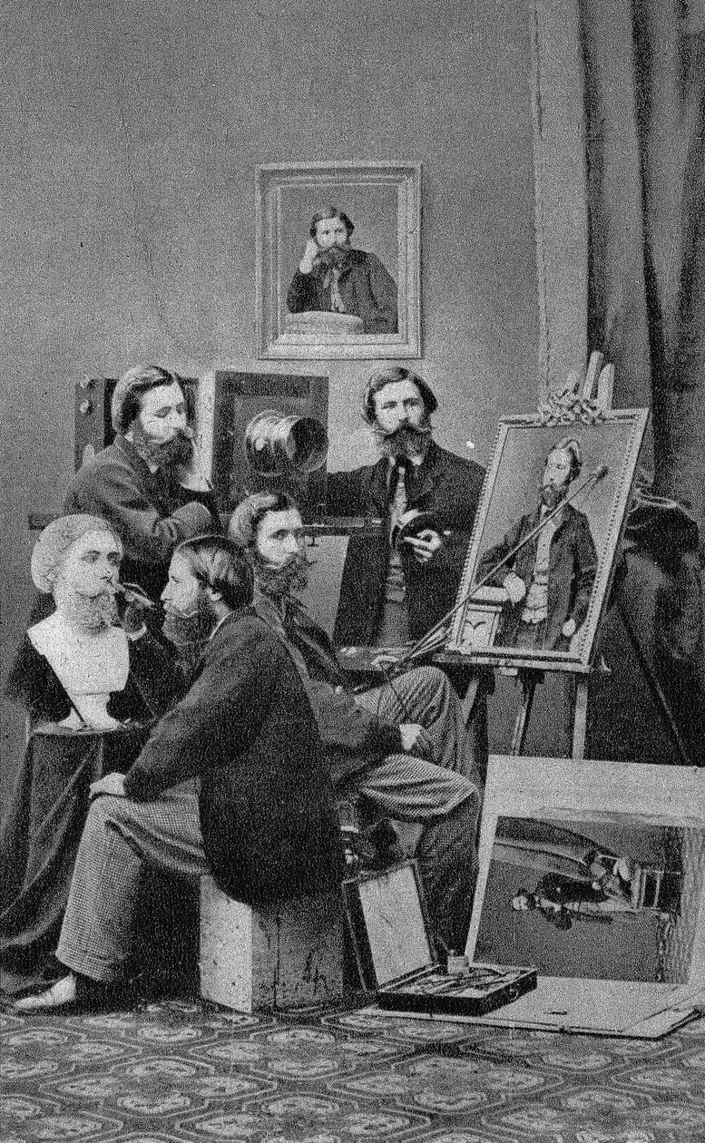 Kunstneren billedhugger, maler og fotograf. Fotografi, slutningen af det 19. århundrede, Paris. Saml. Selva. af Unknown photographer