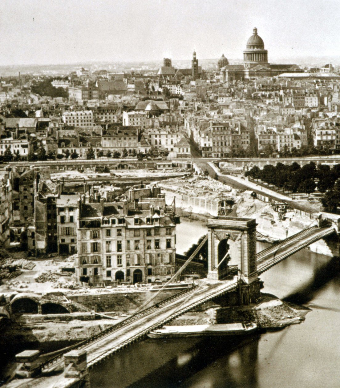 De store værker i Paris: gennemboringen af Rue du Bellay af Unknown photographer