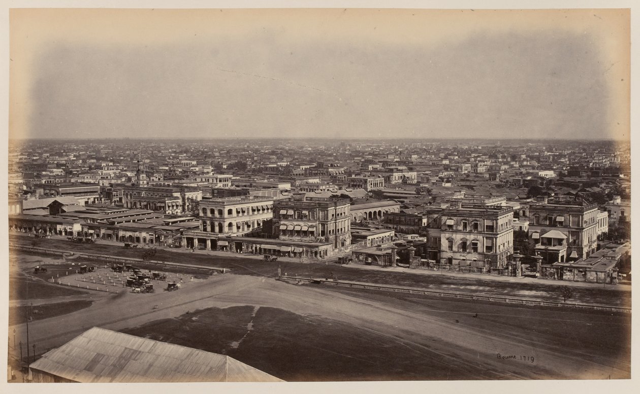 Udsigt fra Ochterlony-monumentet, Calcutta af Unknown photographer