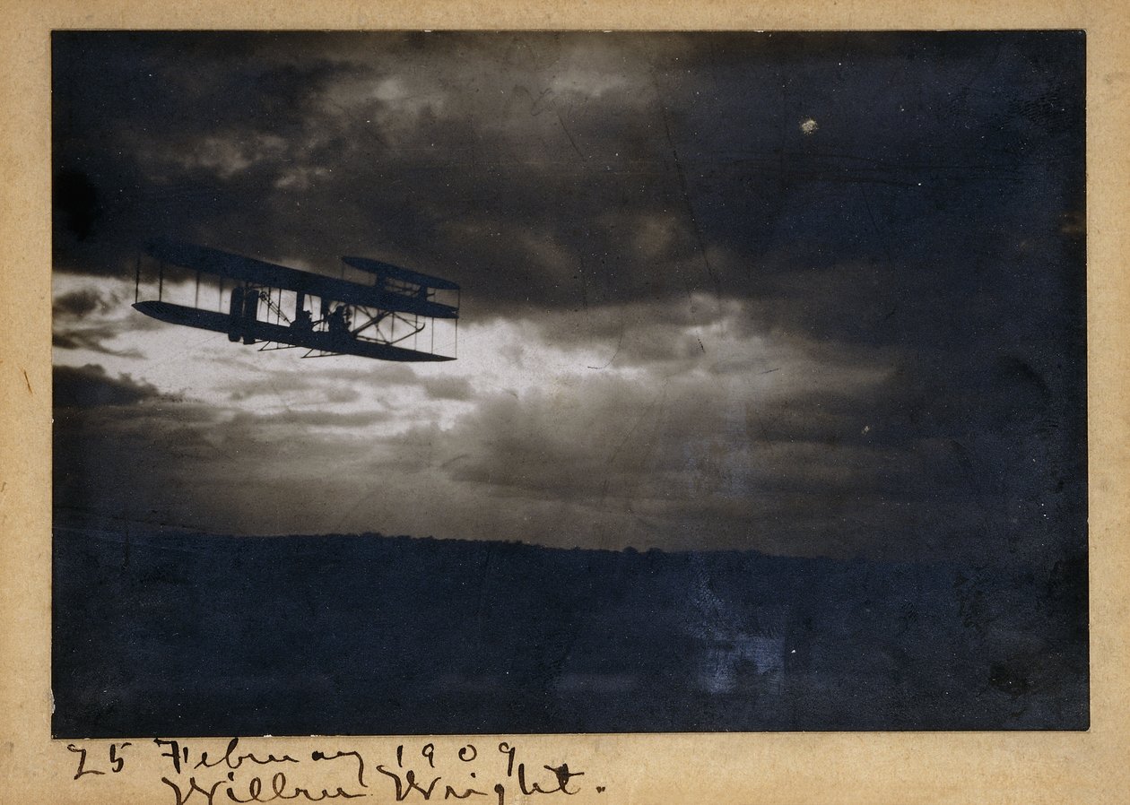 Wilbur Wright in Flight, med autografsignatur 