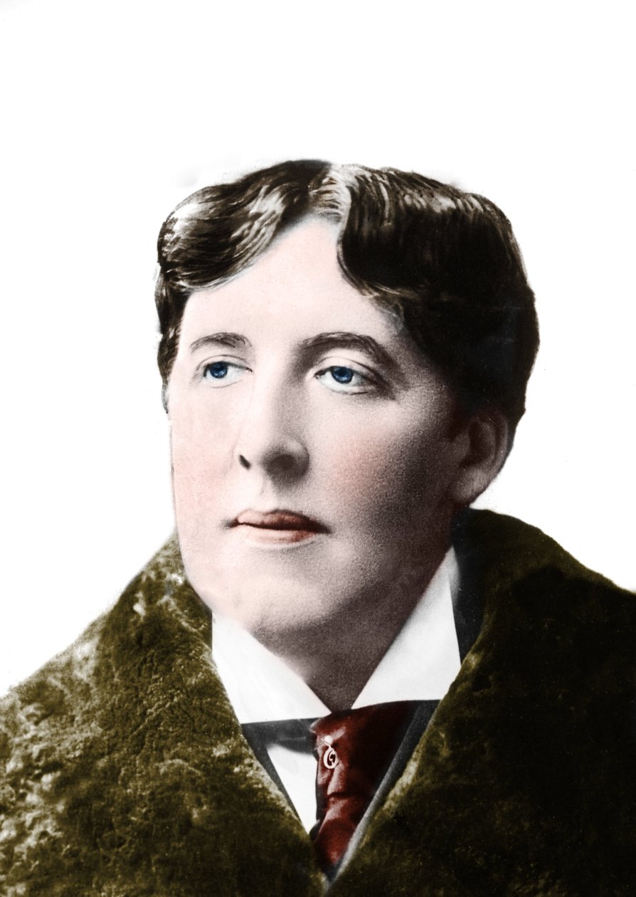 portræt af forfatteren Oscar Wilde omkring 1900. 1800-tals fotografi af Unknown photographer