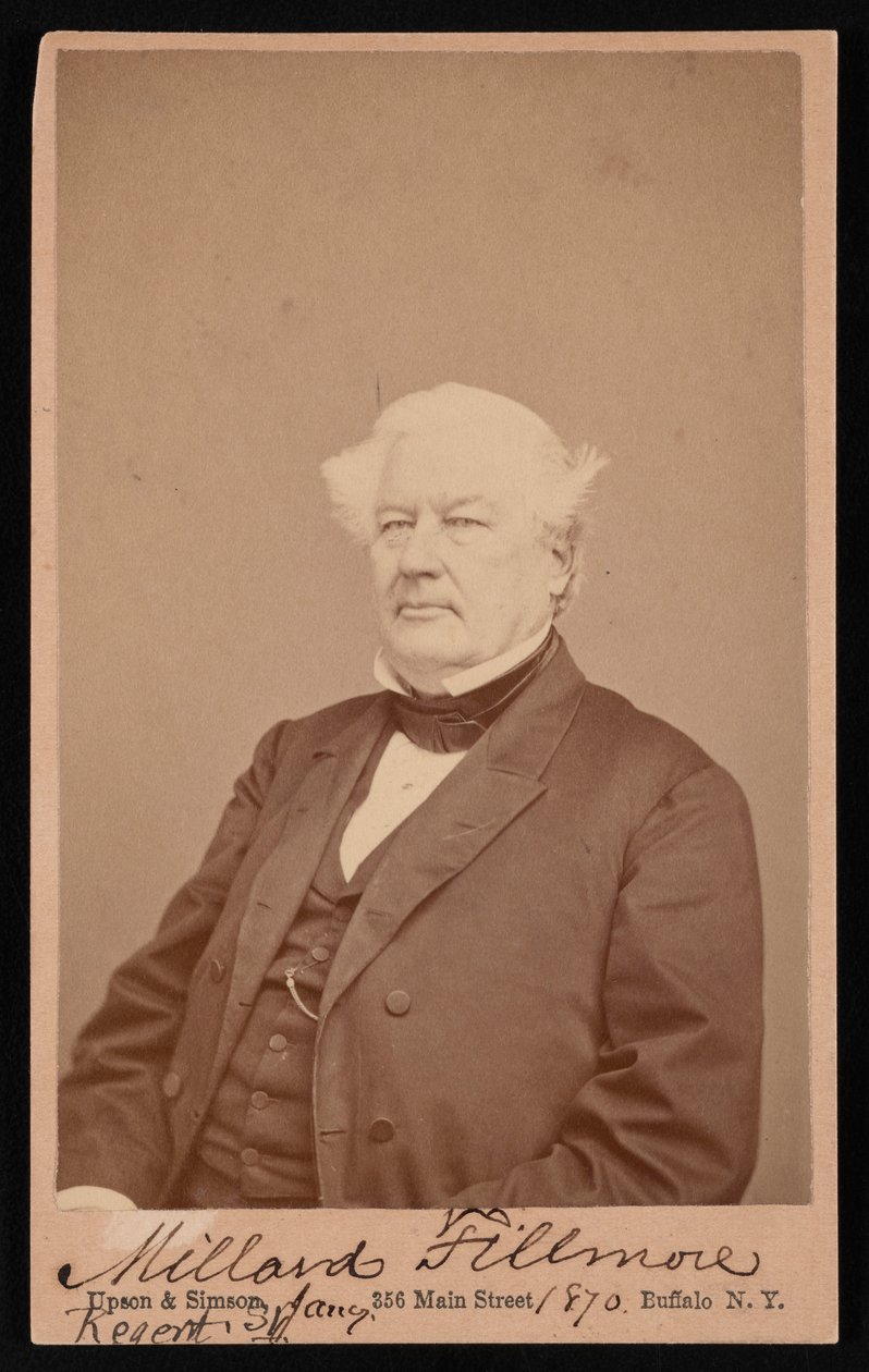 Portræt af Millard Fillmore 1800-1874, 4. januar 1870. af Upson and Simson