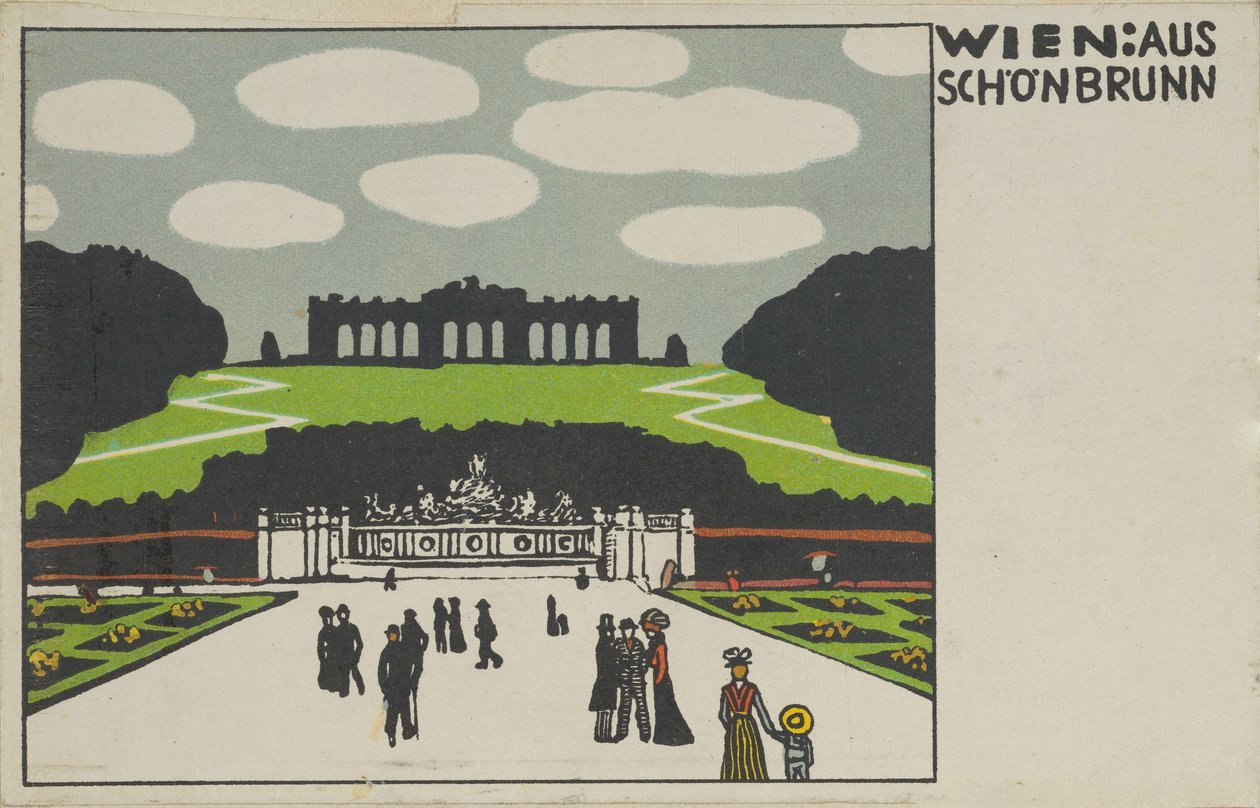 Wien: Fra Schönbrunn Wien: Fra Schönbrunn, 1908. af Urban Janke