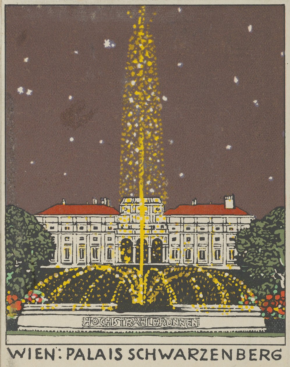 Wien: Palais Schwarzenberg, 1908. af Urban Janke.