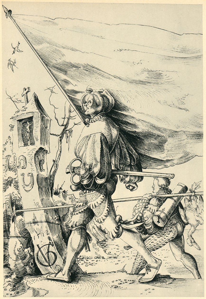 Lejesoldater, 1516, 1943. af Urs Graf