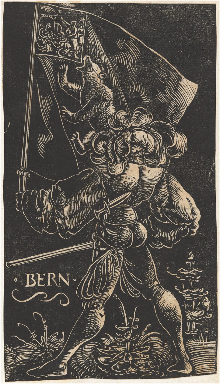 Fanebærer for kantonen Bern, 1521. af Urs Graf