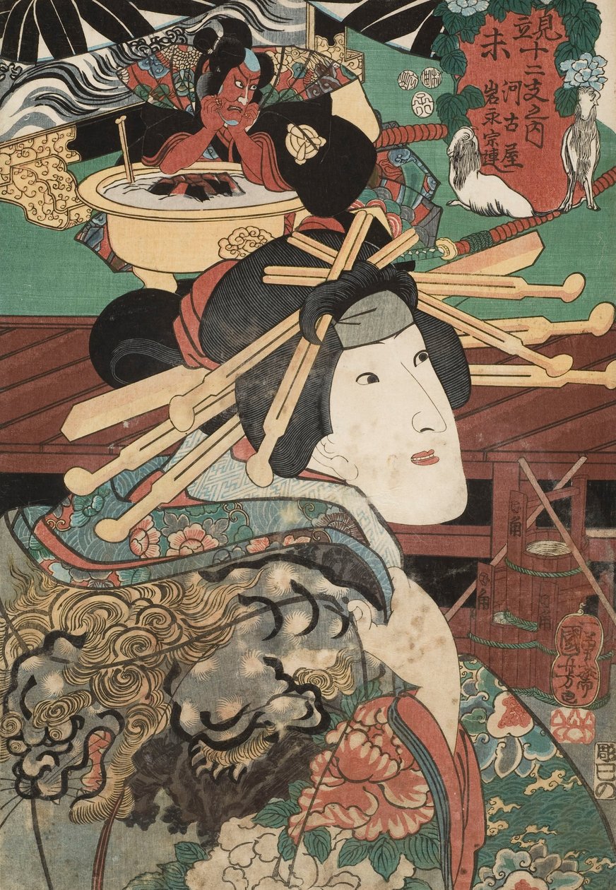 Træsnit af Utagawa Kuniyoshi