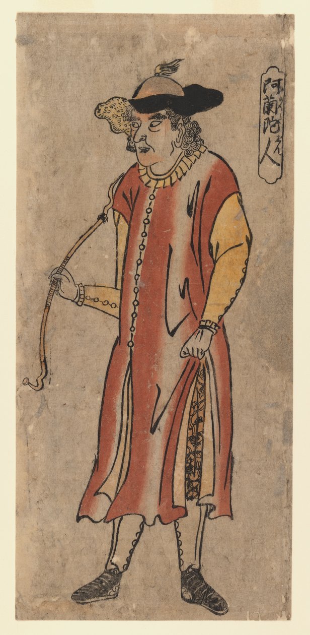 A. Hollander (træblok i farver) af Utagawa Sadahide