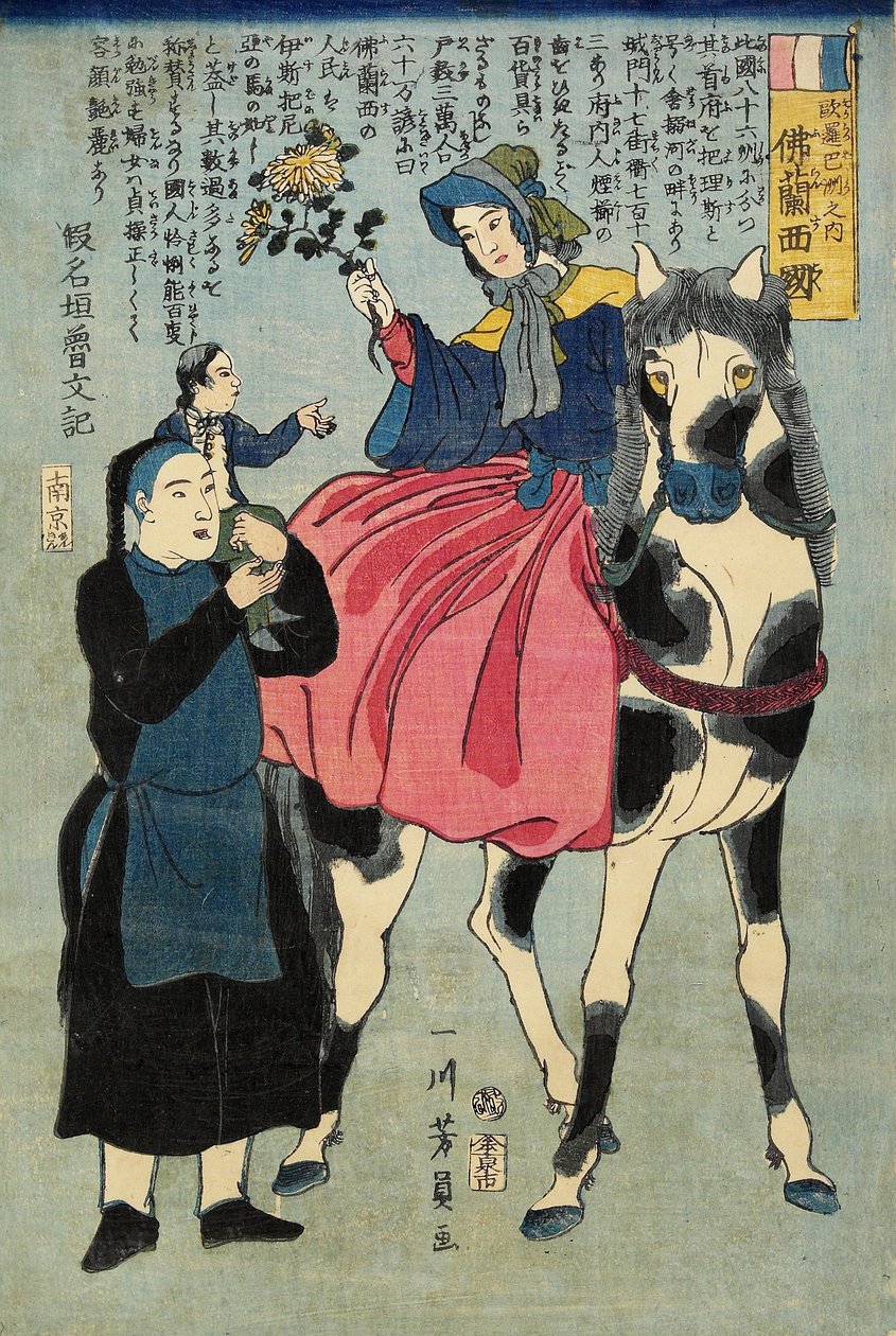 Frankrig, februar 1862 af Utagawa Yoshikazu