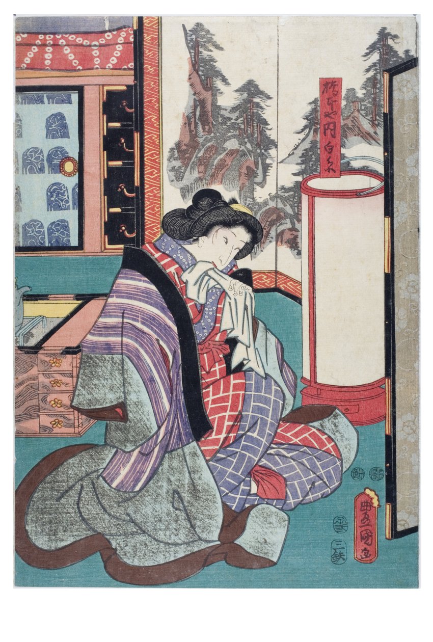 Shiraito fra Hashimotoya af Utagawa (1786-1865) Kunisada