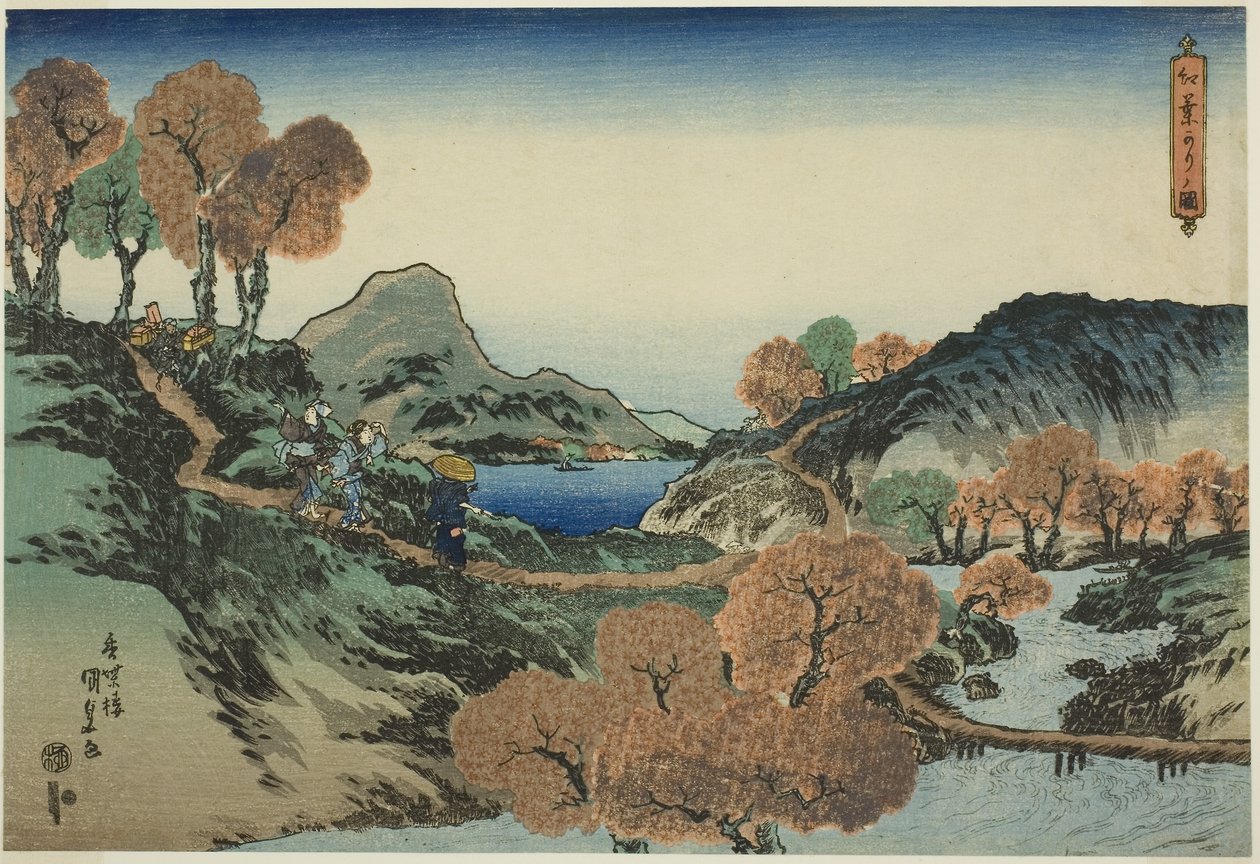 Se ahorntræer af Utagawa Kunisada