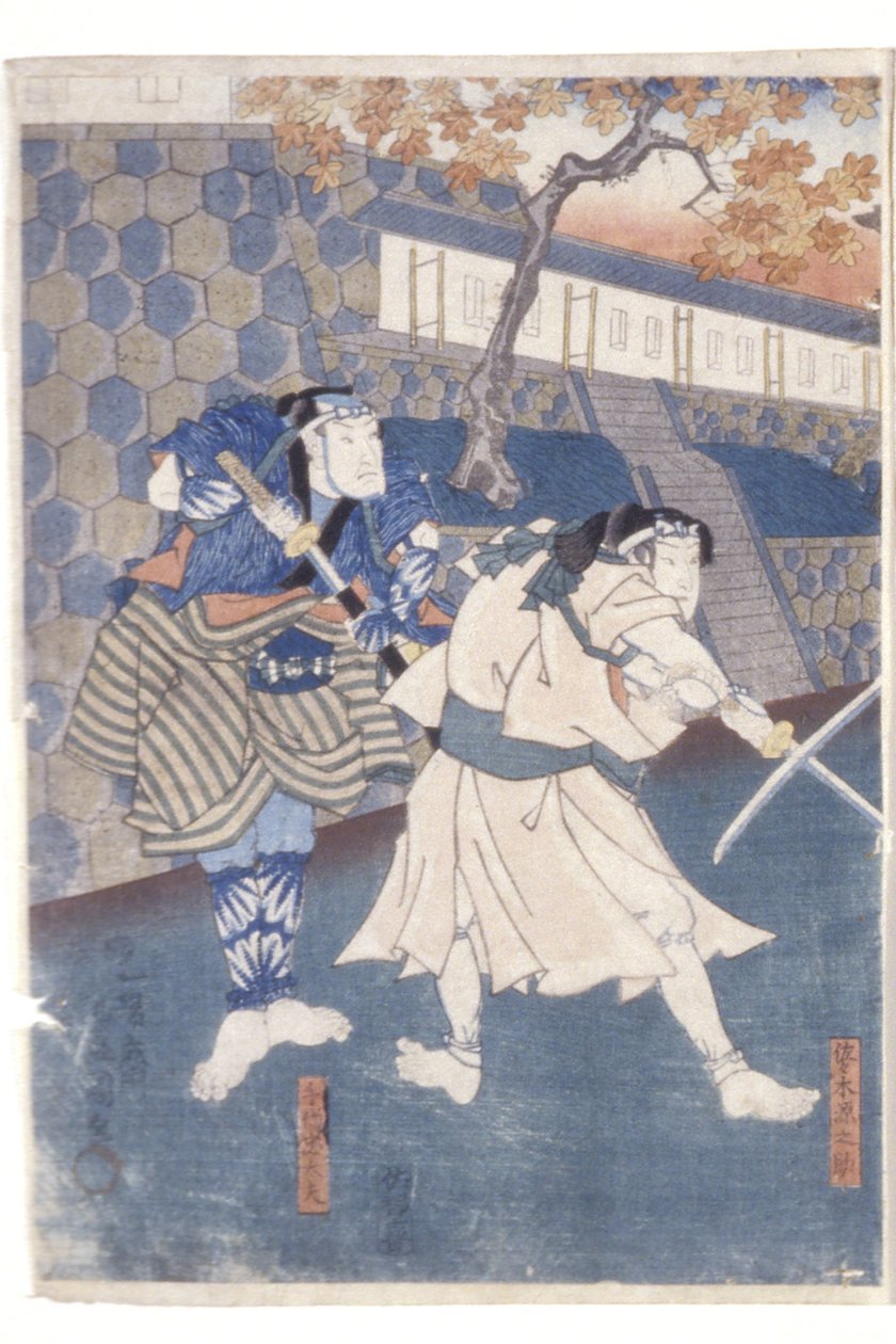 Uguisuzuka hævntegning af Utagawa (1786 1865) Kunisada
