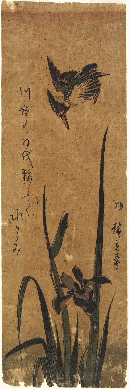 (Iris og Isfugl), 1830-1858 af Utagawa Hiroshige