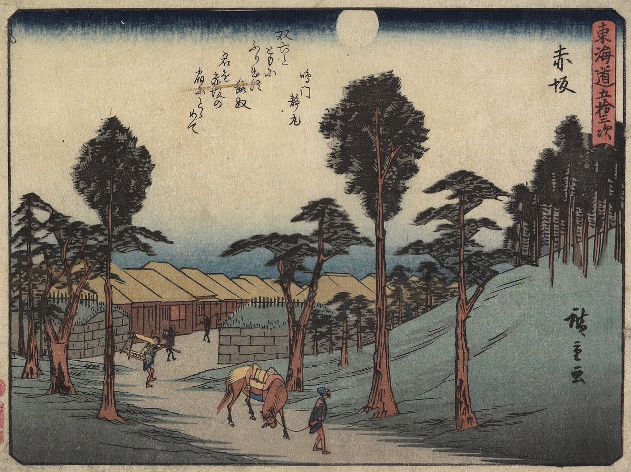 Akasaka, 1837-1844 af Utagawa Hiroshige