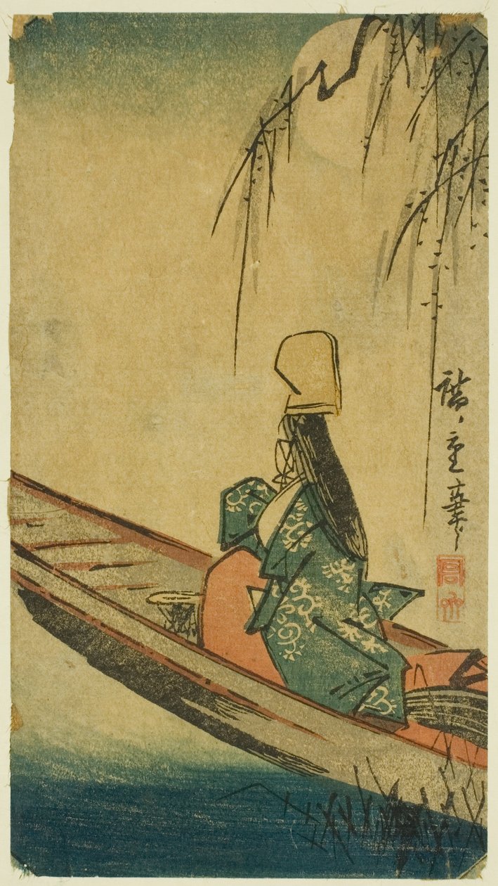 Asazuma båd af Utagawa Hiroshige